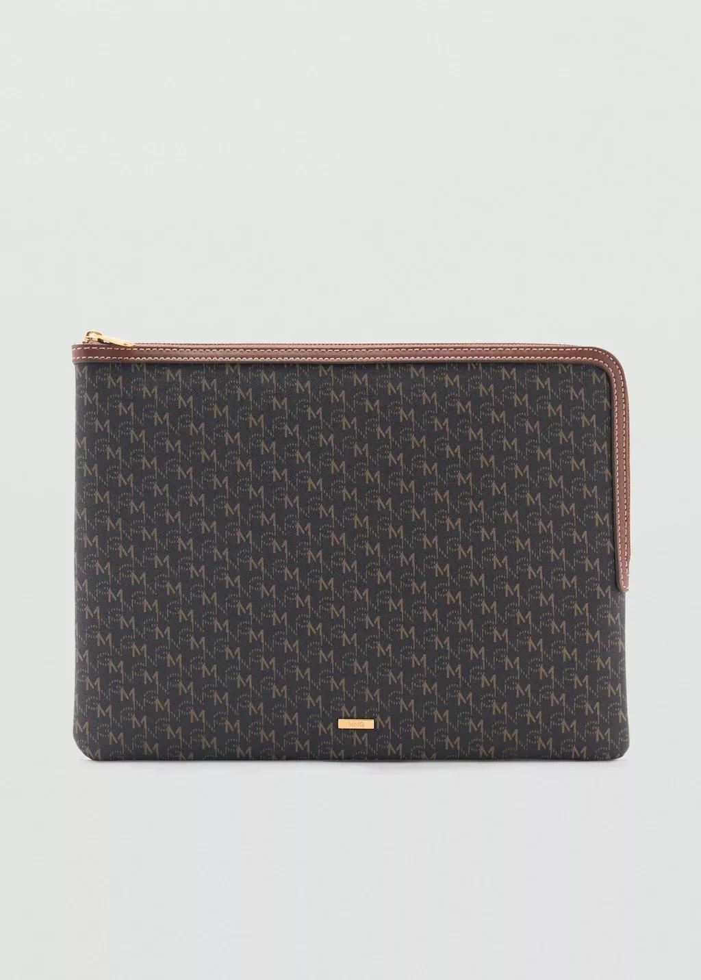 Brown Laptop Case With Printed Logo, 0201_30, large image number 4