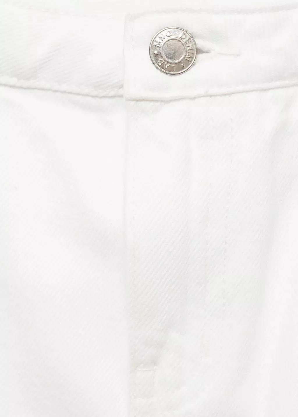 White Denim Mini-Skirt, Kids Girl, , large image number 1