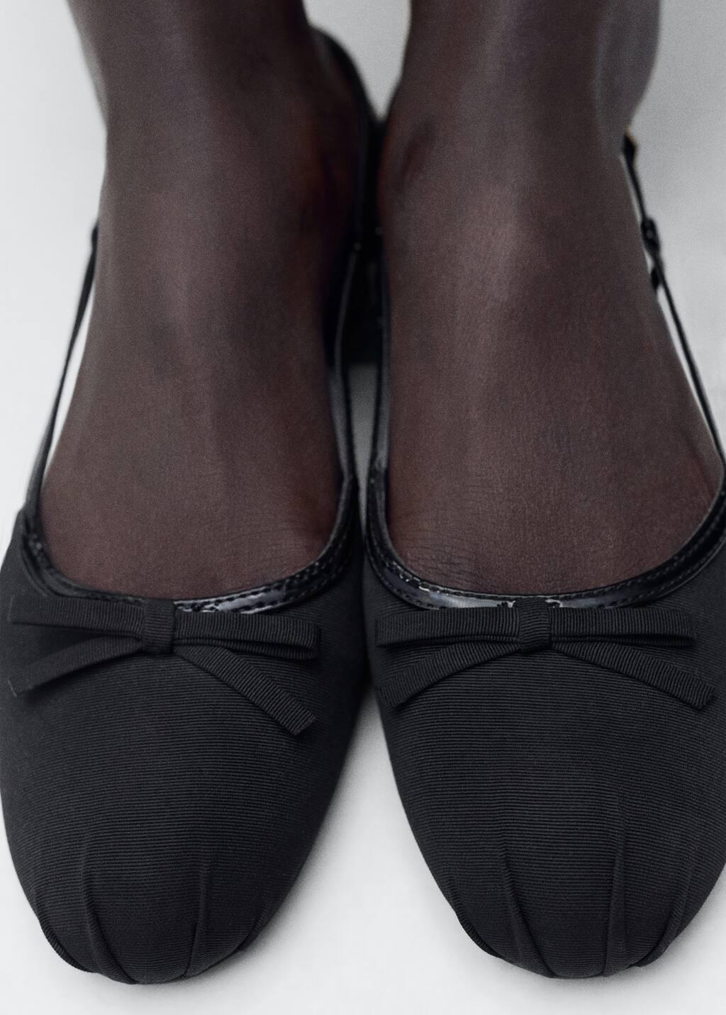 Black Ballerina Decorative Bow Tie, , large image number 4
