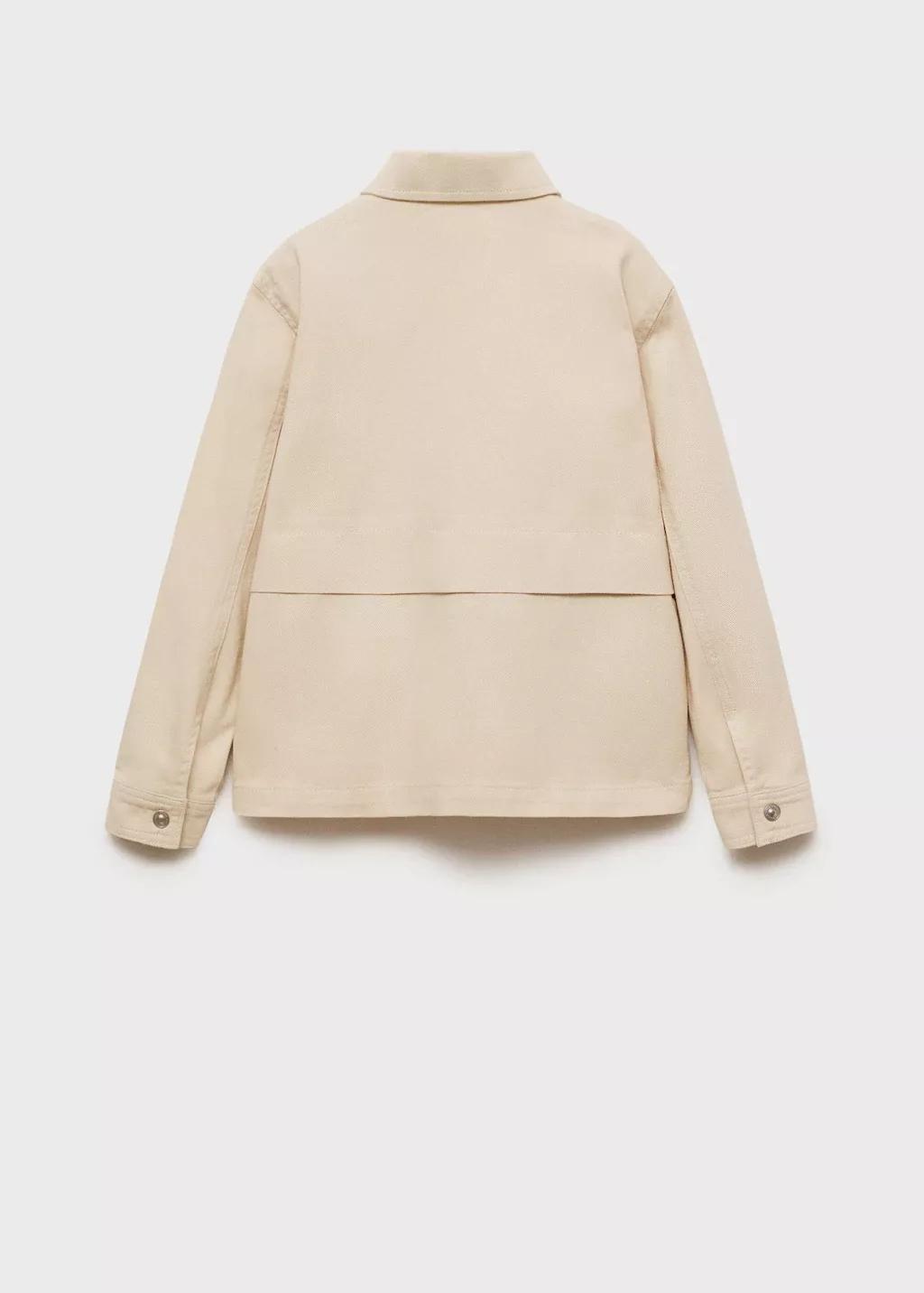 Brown Lt Pastel Twill Jacket With Pockets, Kids Boy, , large image number 2