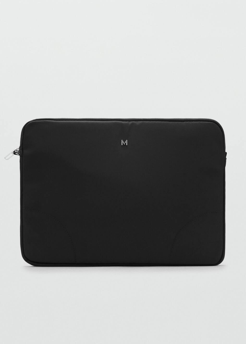 Black Nylon Laptop Case, Black, large image number 4