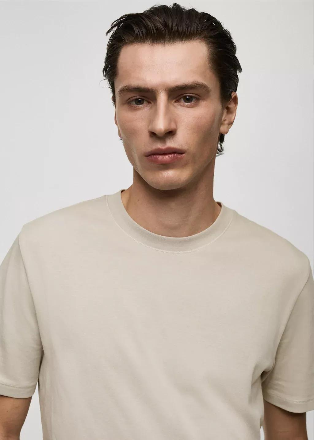 White 100% Cotton T-Shirt Regular Fit, , large image number 1