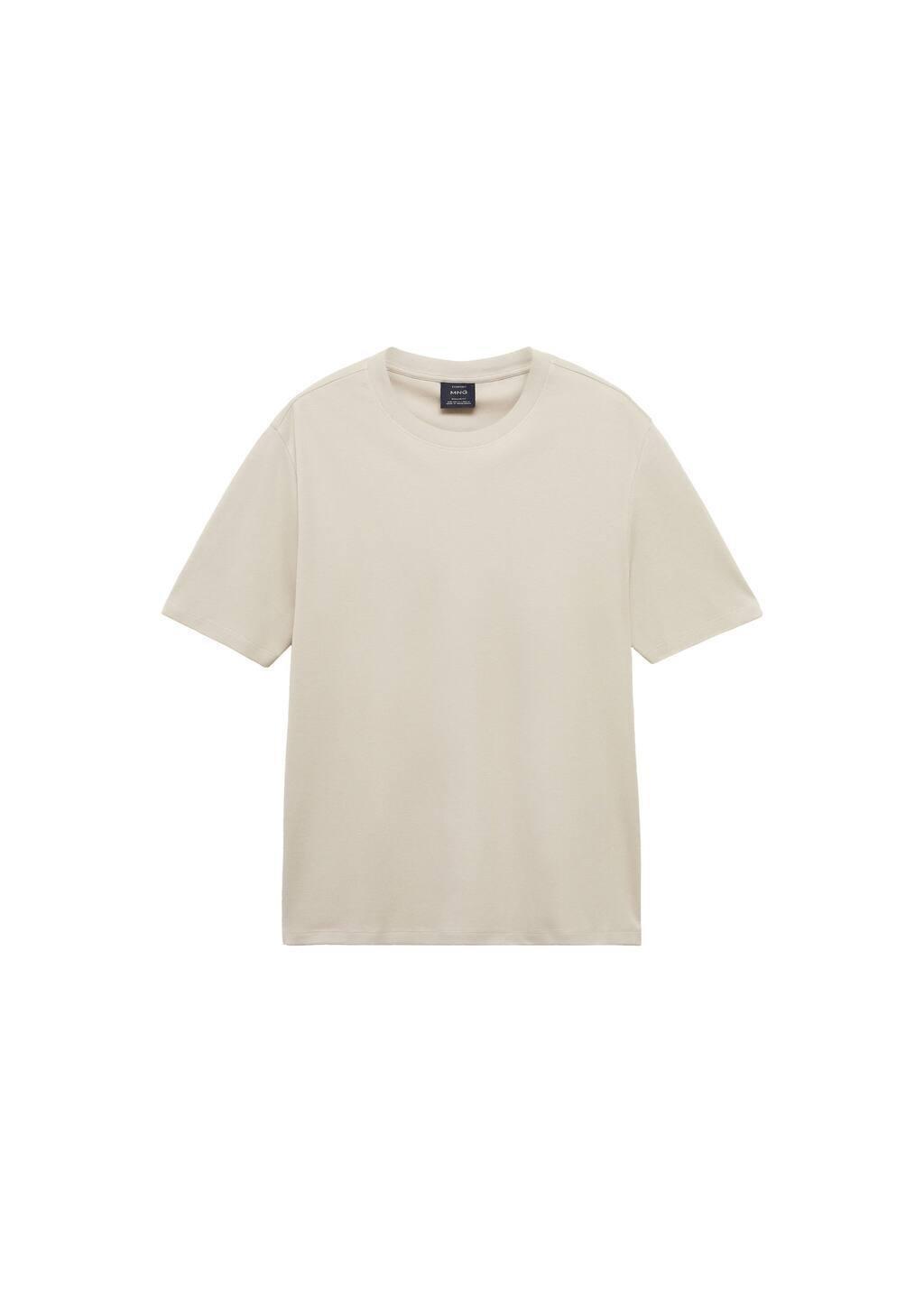 White 100% Cotton T-Shirt Regular Fit, , large image number 2