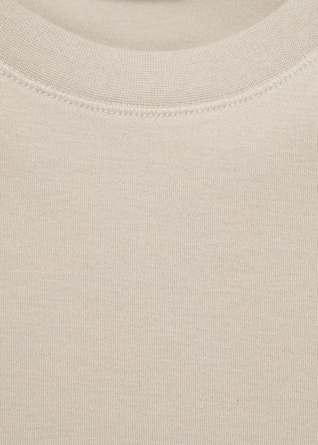 White 100% Cotton T-Shirt Regular Fit, , large image number 5