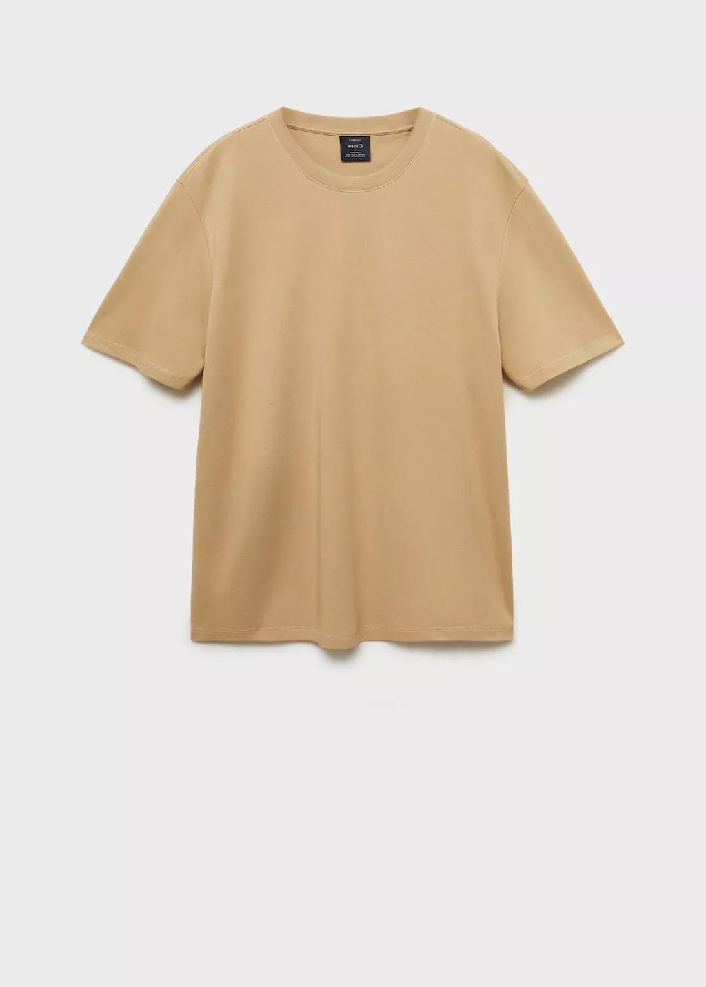Brown 100% Cotton T-Shirt Regular Fit, , large image number 4