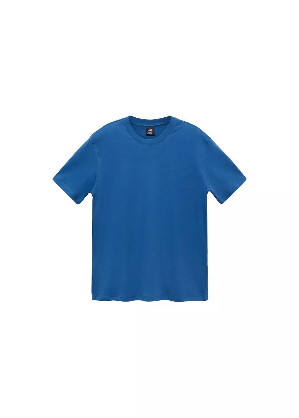 Blue Medium Weight Regular Fit T-Shirt, , large image number 2