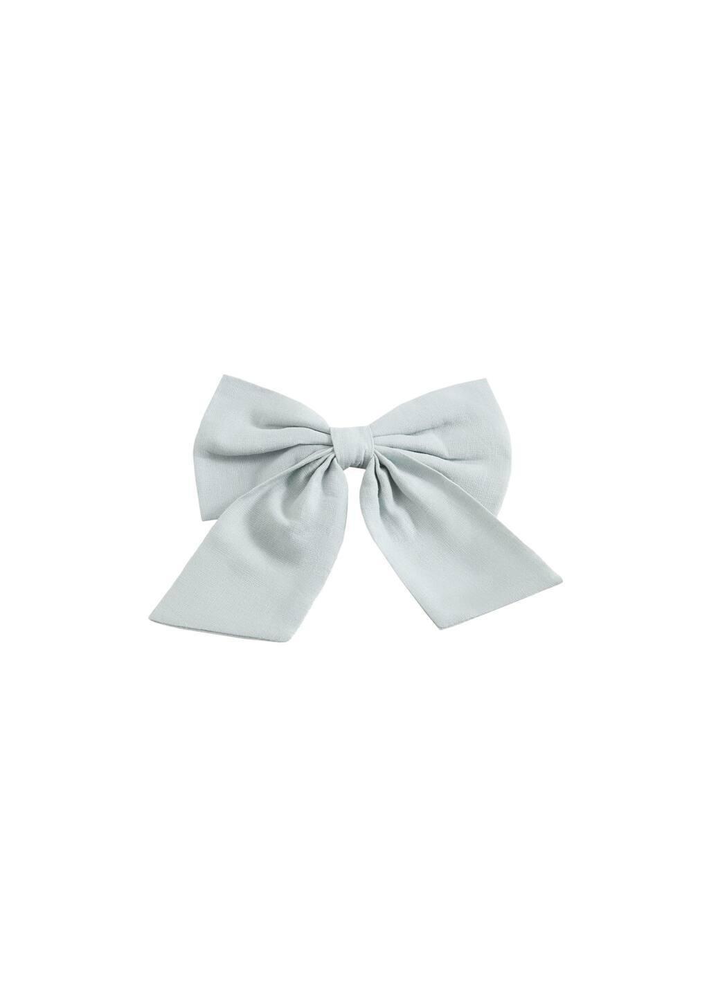 Turquoise Bow Hairclip, Kids Girl, Turquoise - Aqua, large image number 2