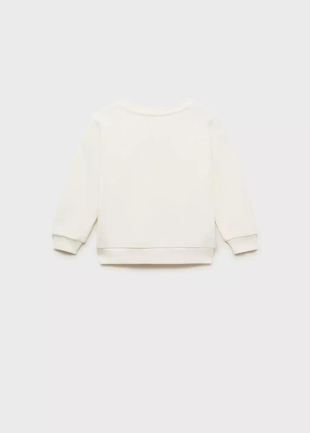White Minnie Mouse Sweatshirt, Baby Girl, , large image number 1