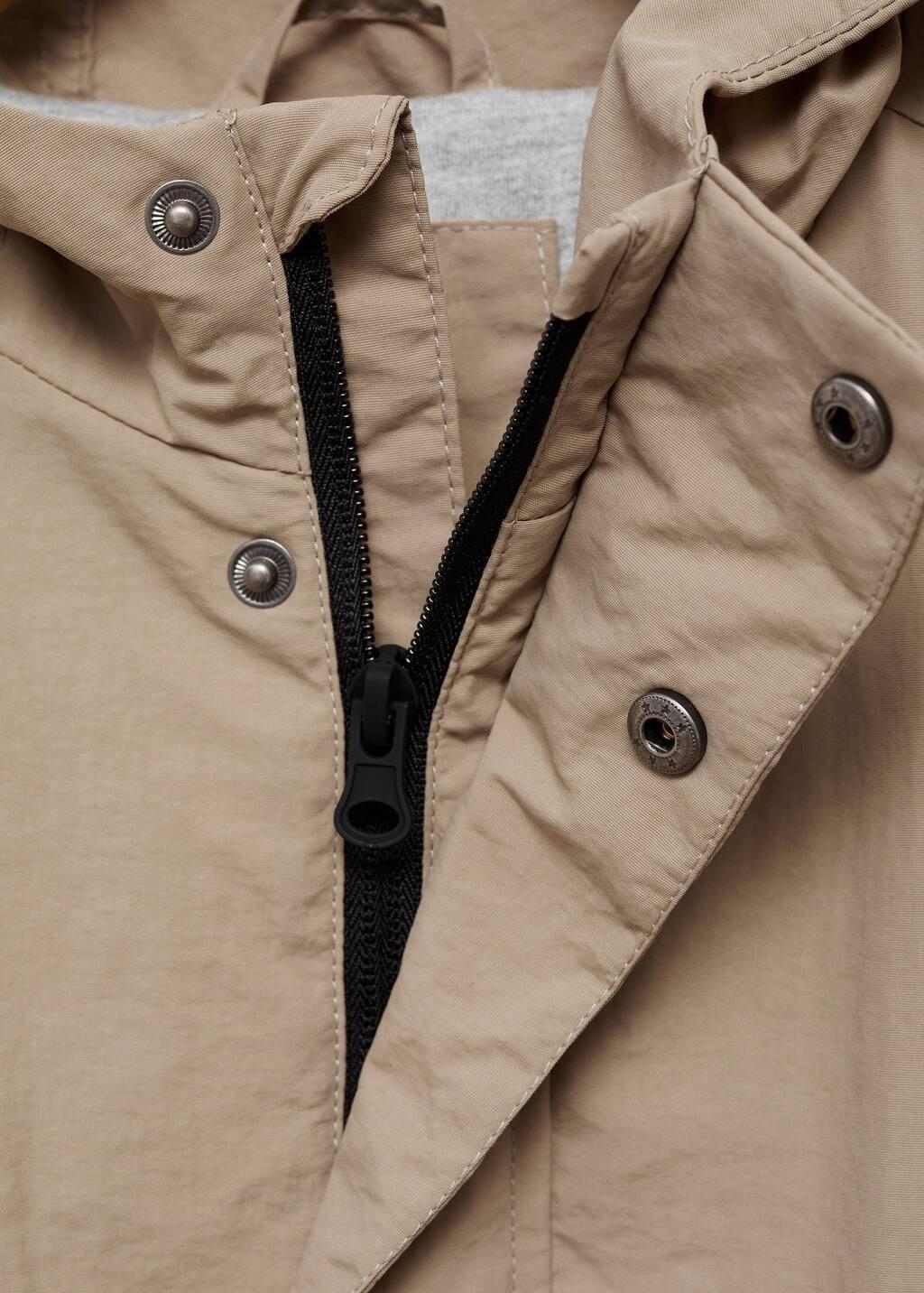 Brown Lt Pastel Hooded Parka, Kids Boy, , large image number 5