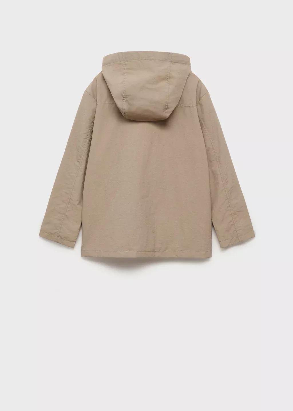 Brown Lt Pastel Hooded Parka, Kids Boy, , large image number 7