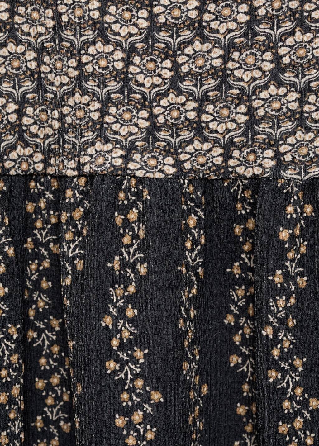 Grey Flower Print Dress, Kids Girl, , large image number 2