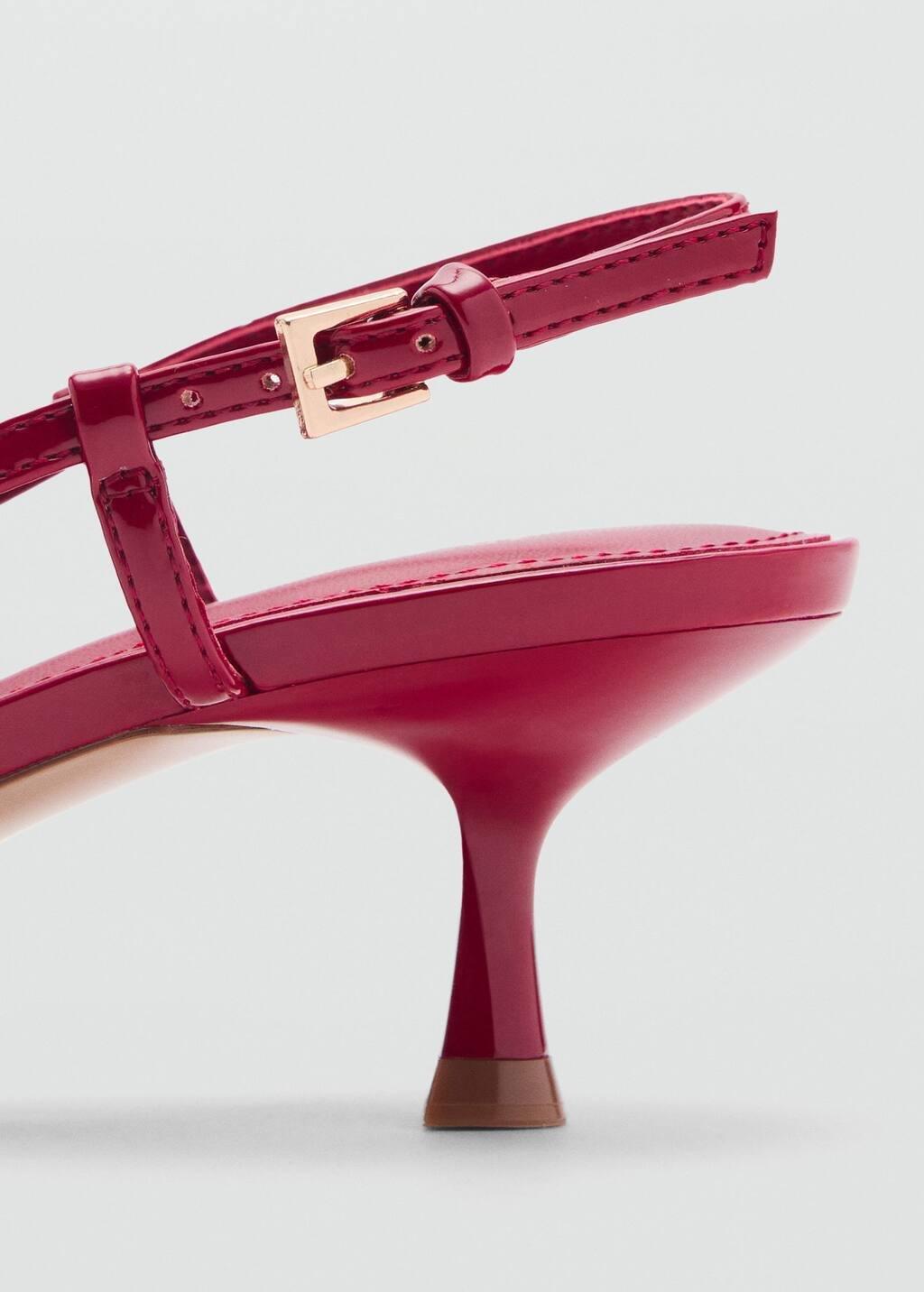 Red High Heel Shoe With Metallic Detail, , large image number 3