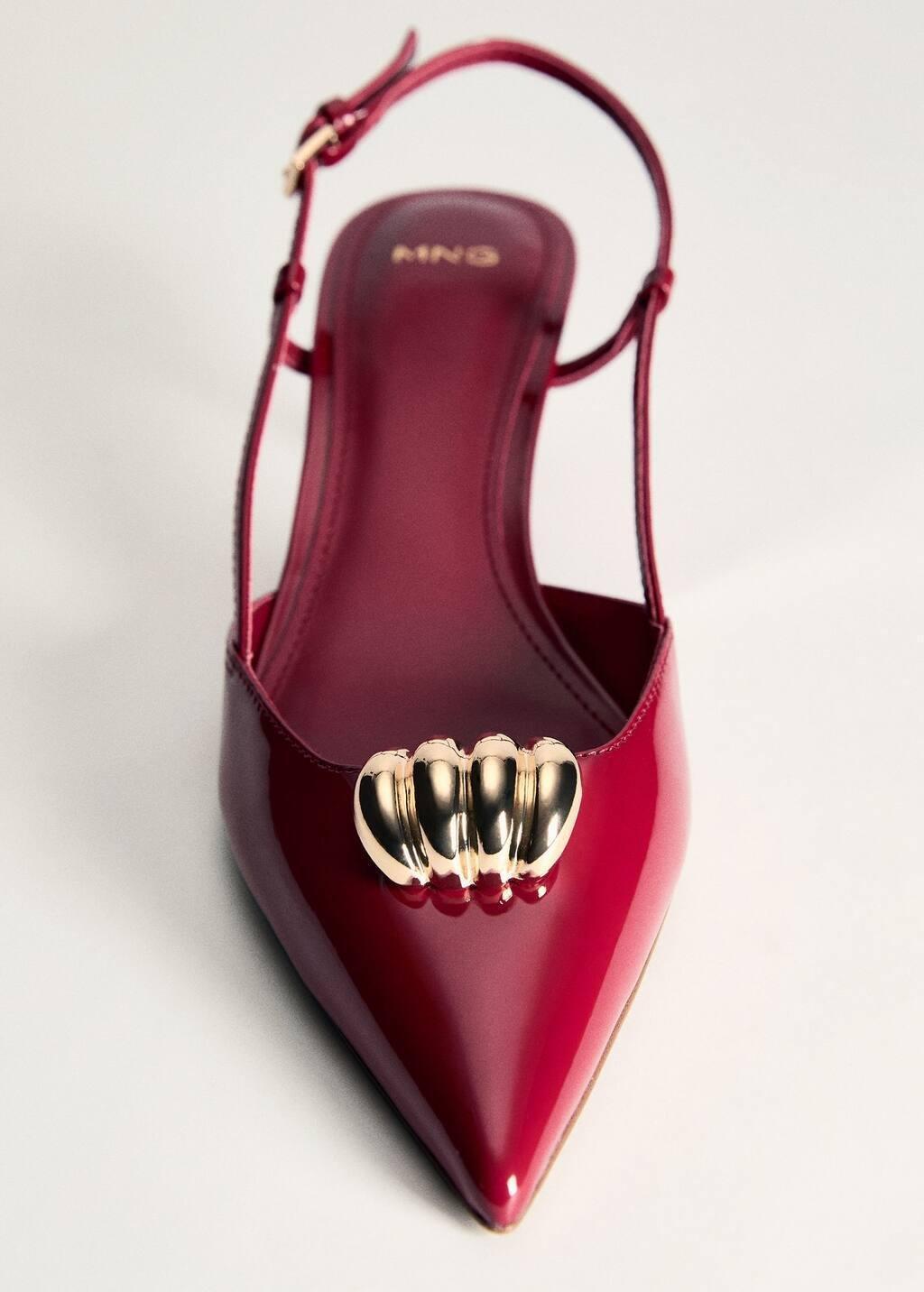 Red High Heel Shoe With Metallic Detail, , large image number 5