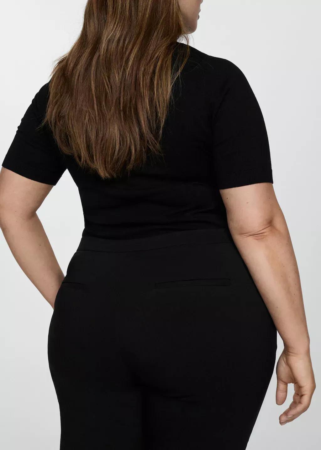 Black Shopper Bag With Double Handle, Black, large image number 8