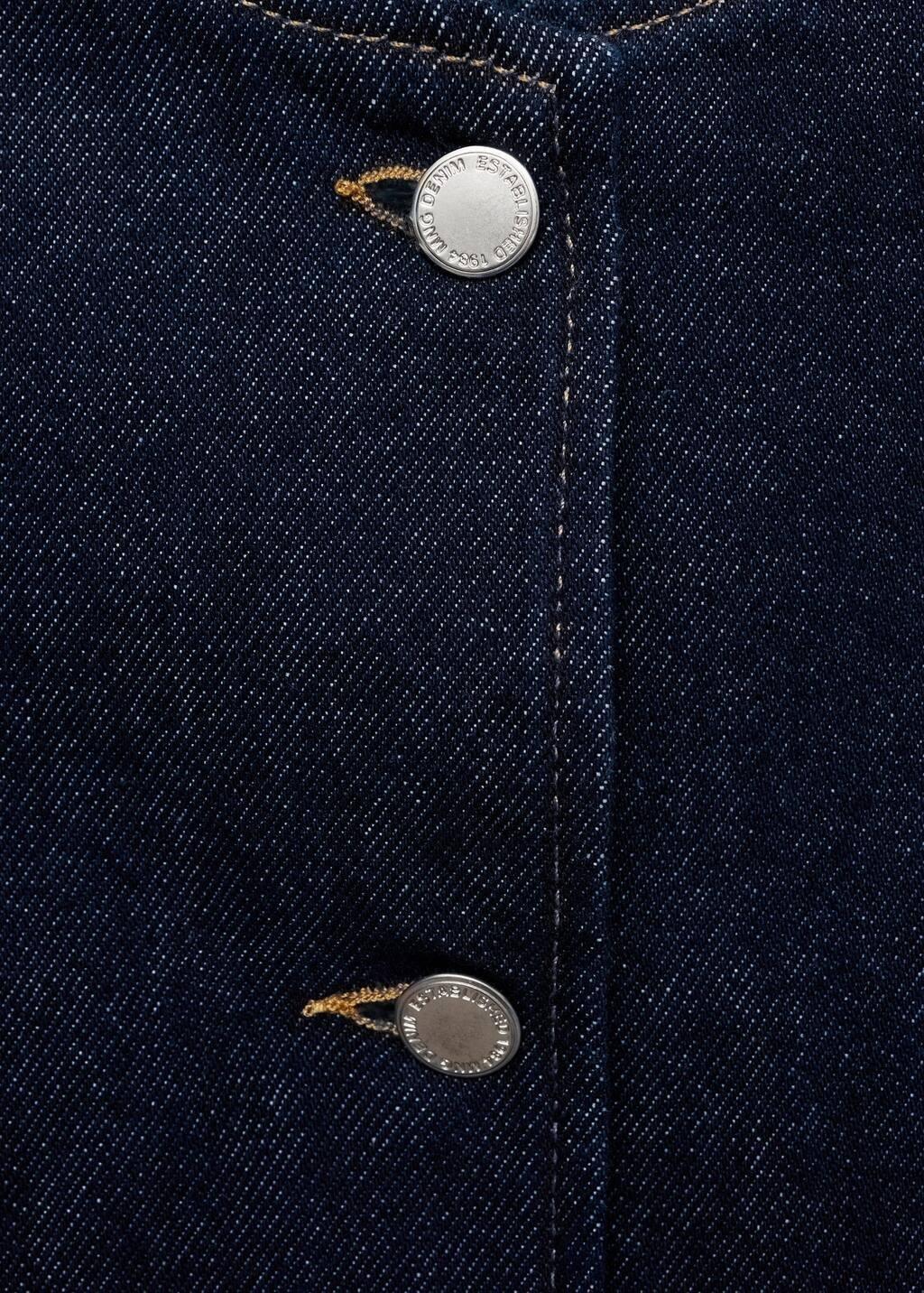 Blue Rinse-Wash Denim Jacket, , large image number 4
