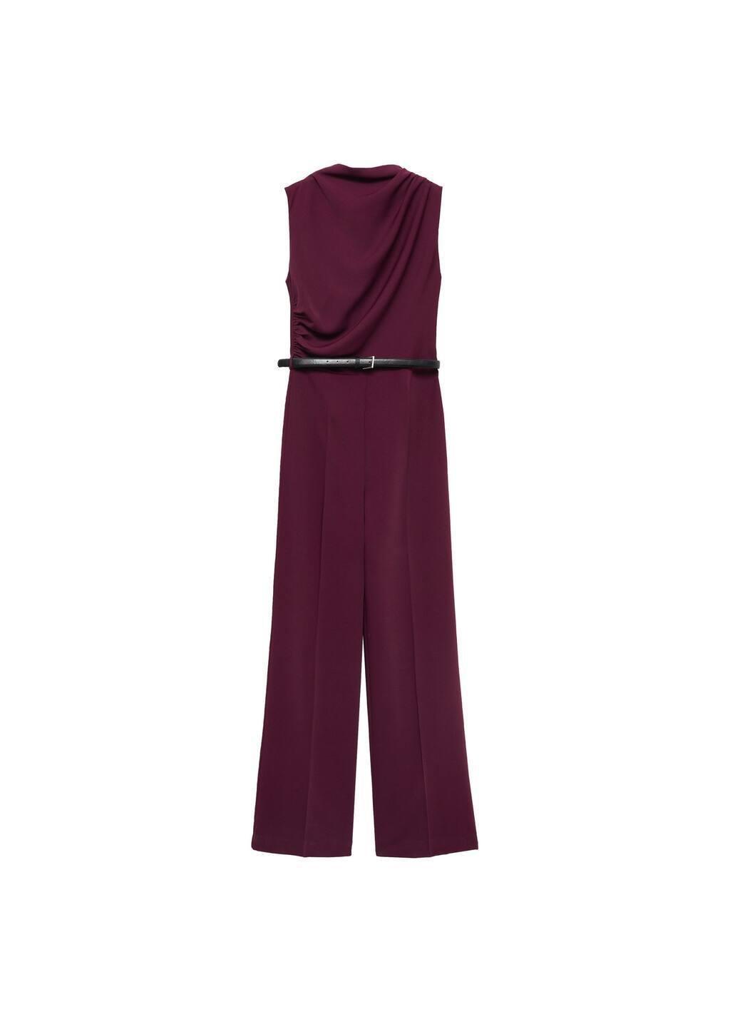 Red Belt Long Jumpsuit, , large image number 2