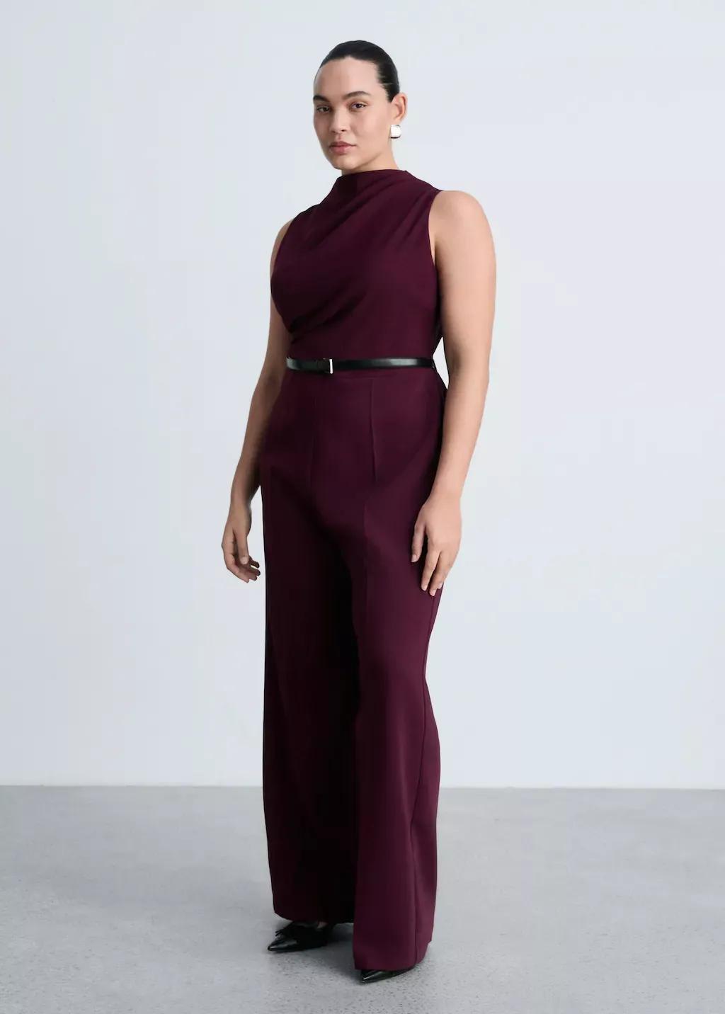 Red Belt Long Jumpsuit, , large image number 5