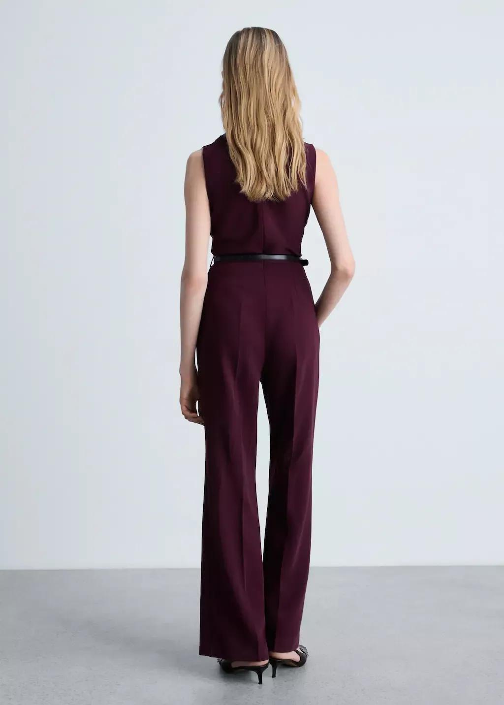 Red Belt Long Jumpsuit, , large image number 6
