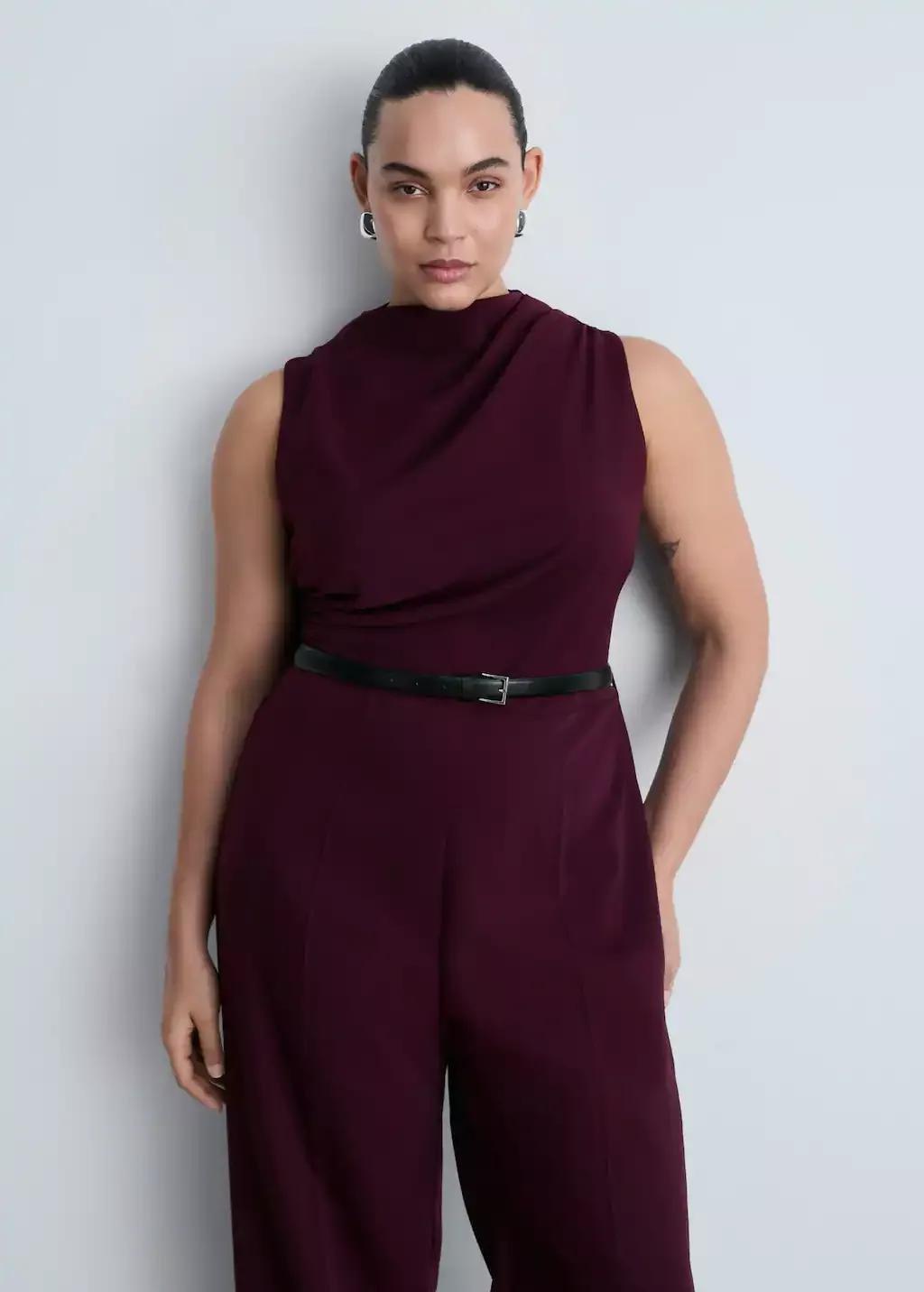 Red Belt Long Jumpsuit, , large image number 8