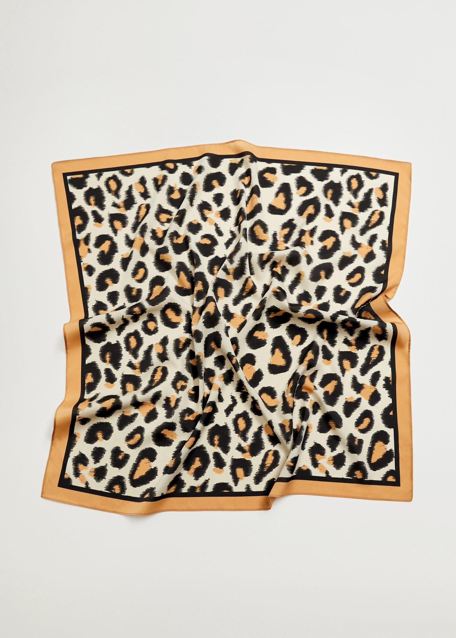 lt pastel brown Animal print scarf, Women, , large image number 2