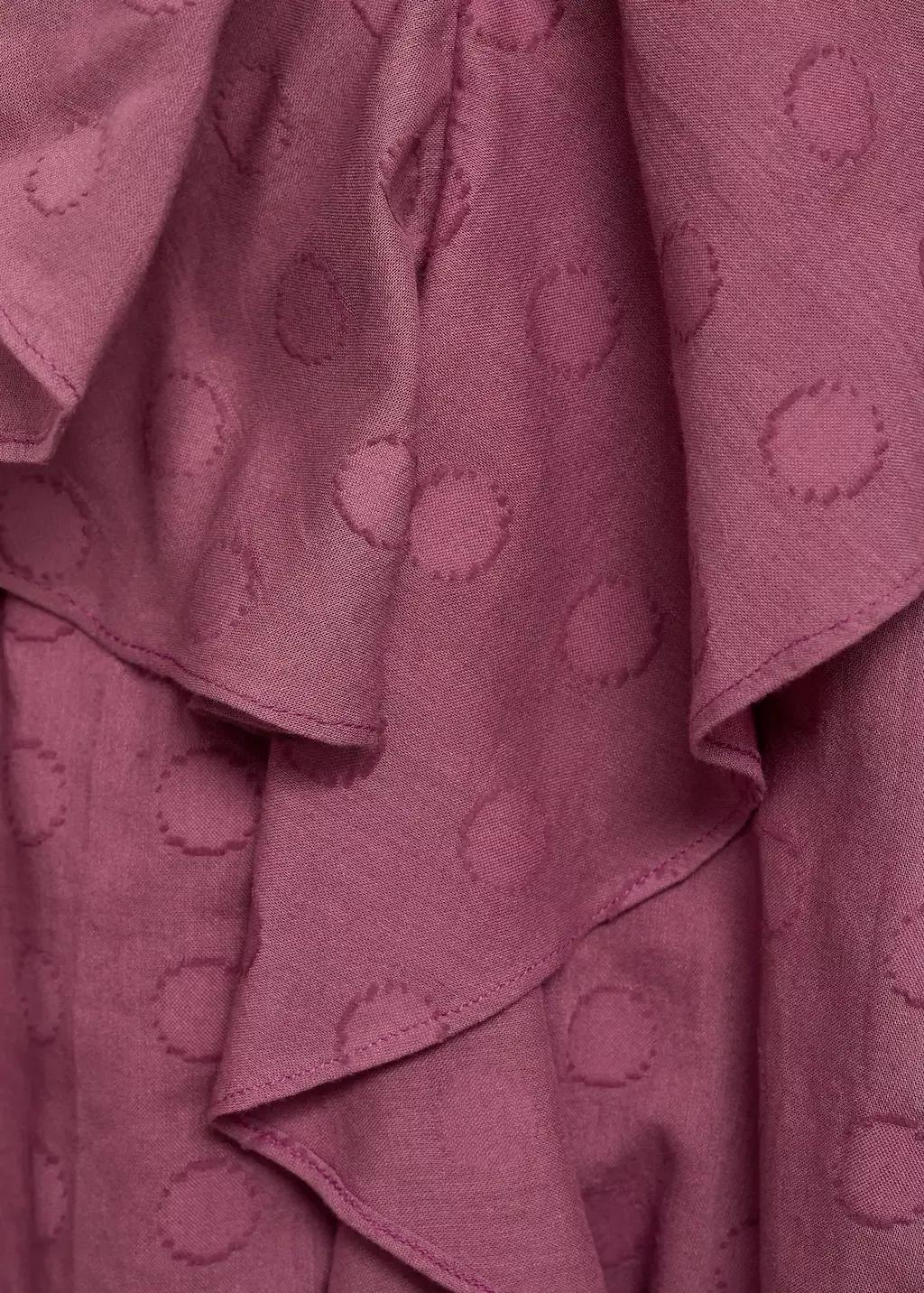 Purple Polka-Dot Dress With Ruffles, Kids Girl, , large image number 2