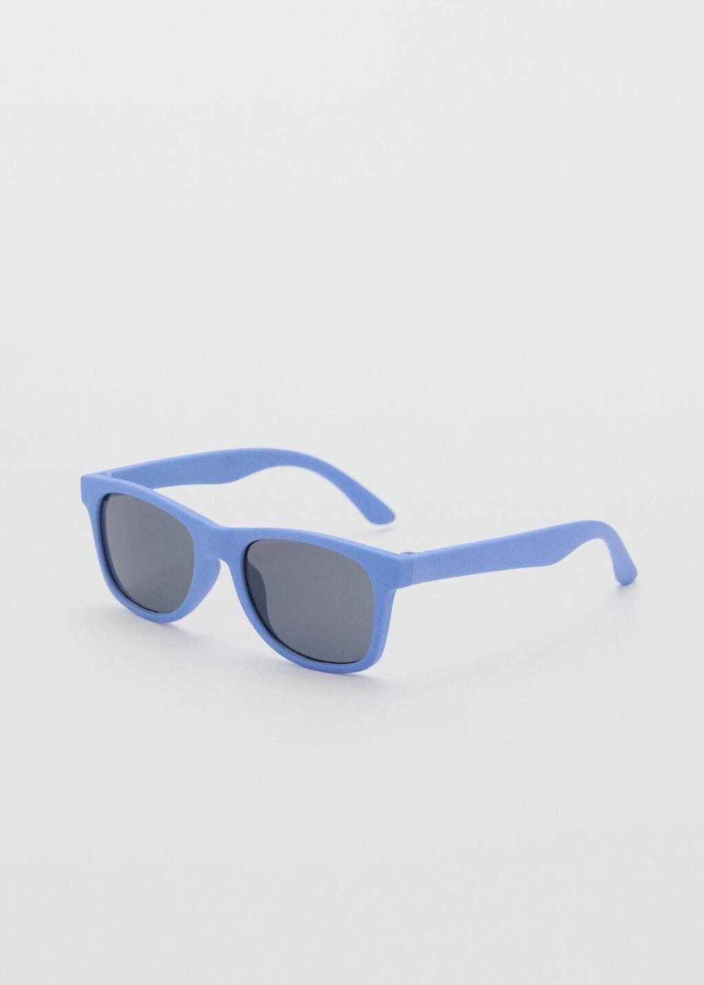 Blue Rectangular Sunglasses, Baby Boy, Medium Blue, medium