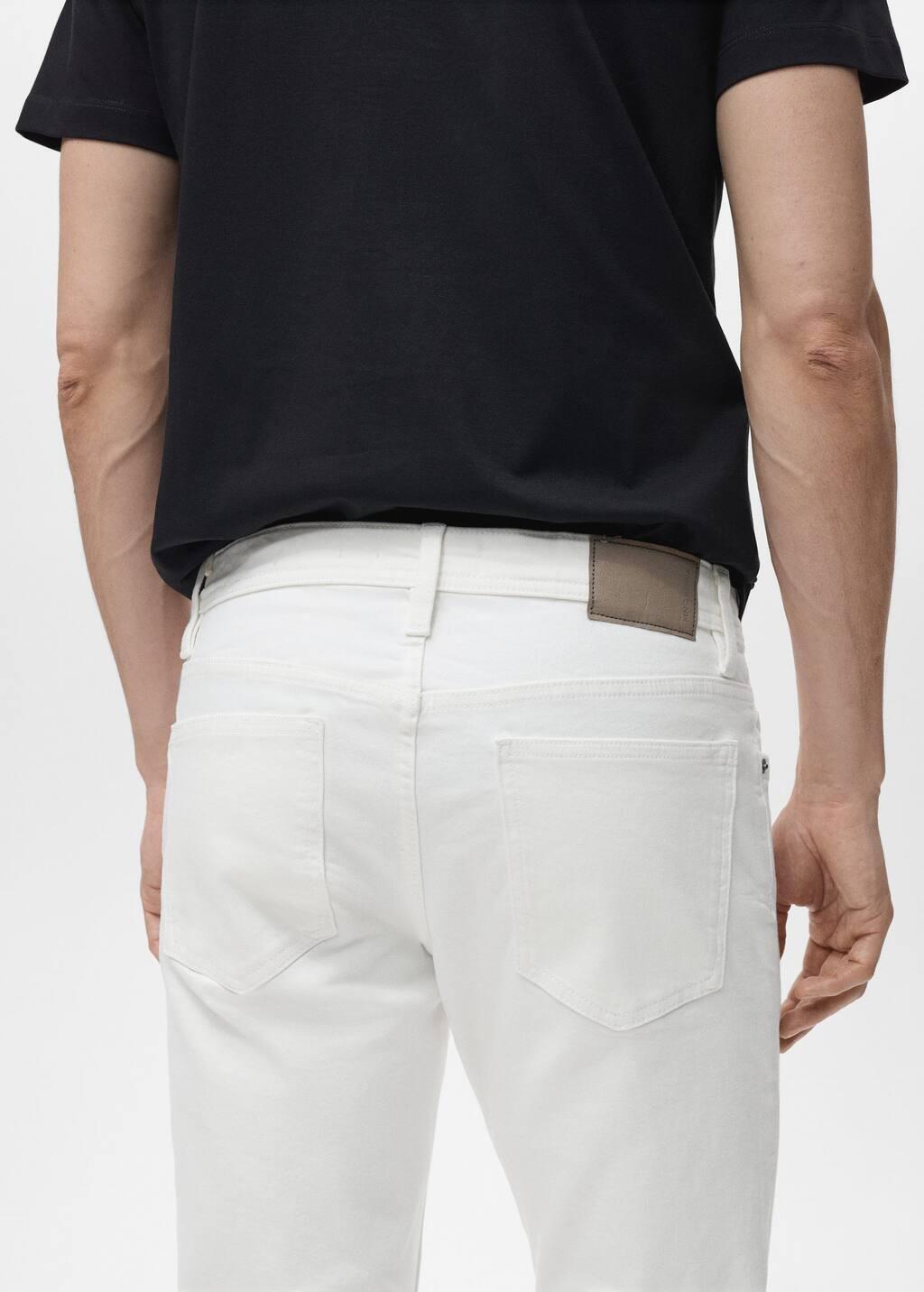 White Slim Fit White Jan Jeans, , large image number 5