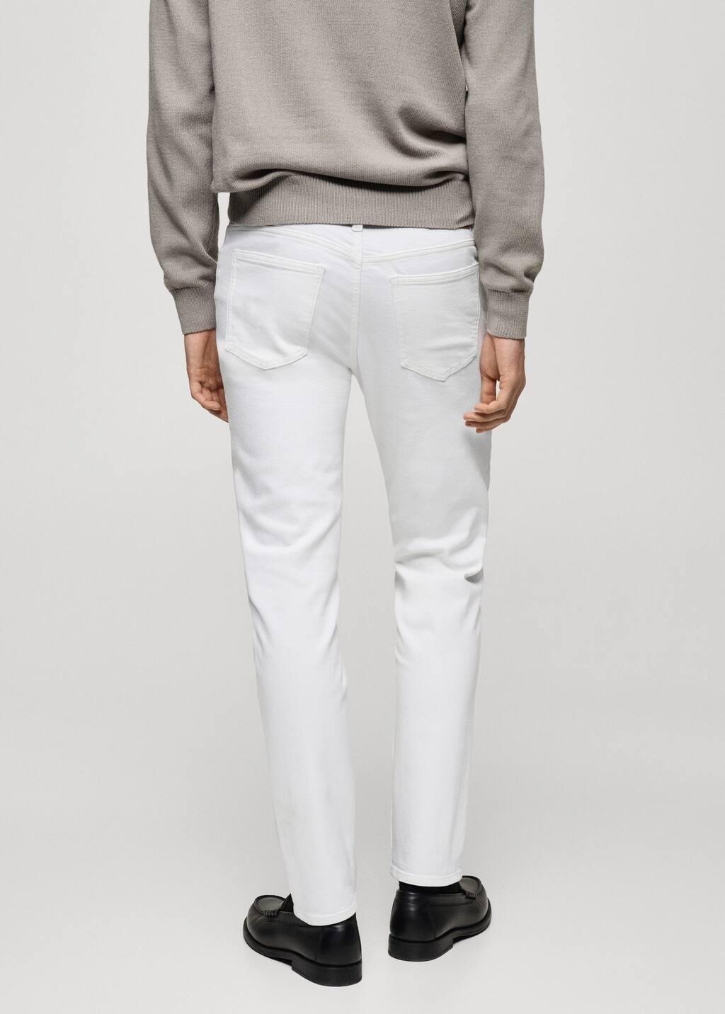 White Slim Fit White Jan Jeans, , large image number 8