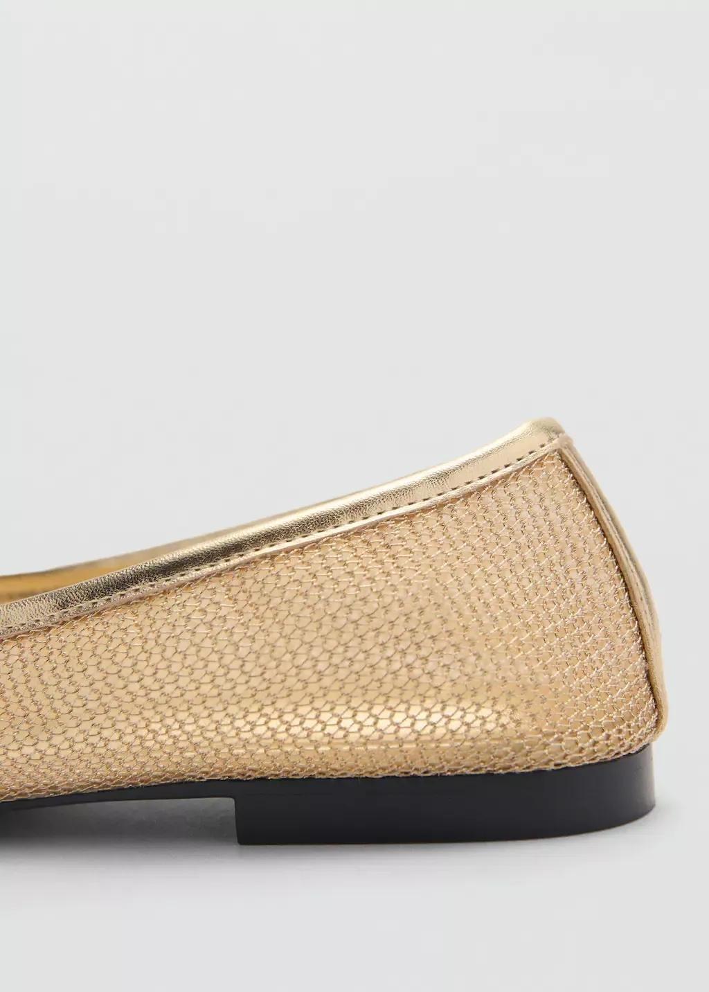 Gold Mesh Bow Ballerina, , large image number 2