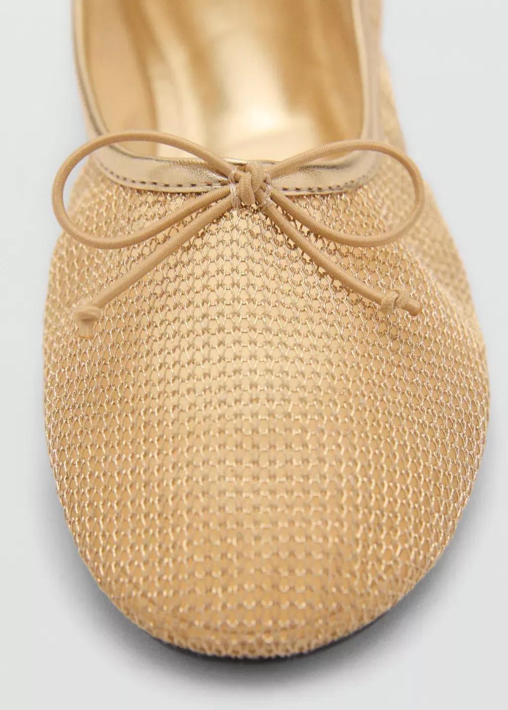 Gold Mesh Bow Ballerina, , large image number 4