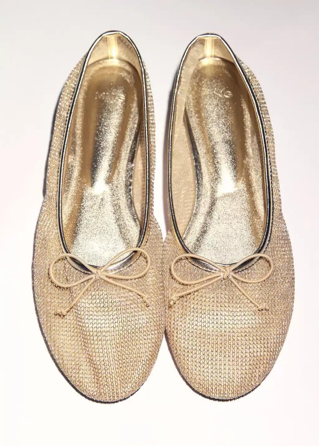 Gold Mesh Bow Ballerina, , large image number 5