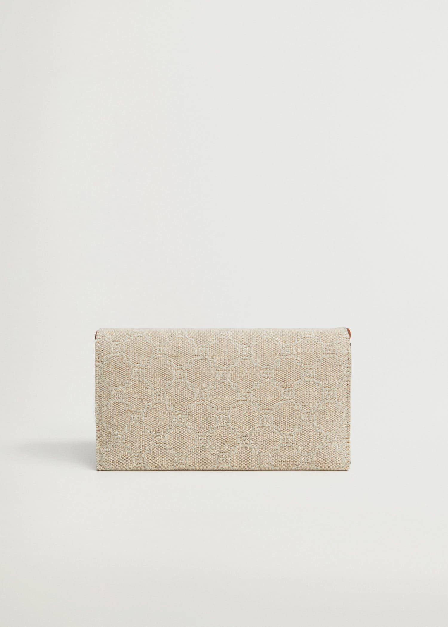 natural white Jute wallet with chain, Women, , large image number 3