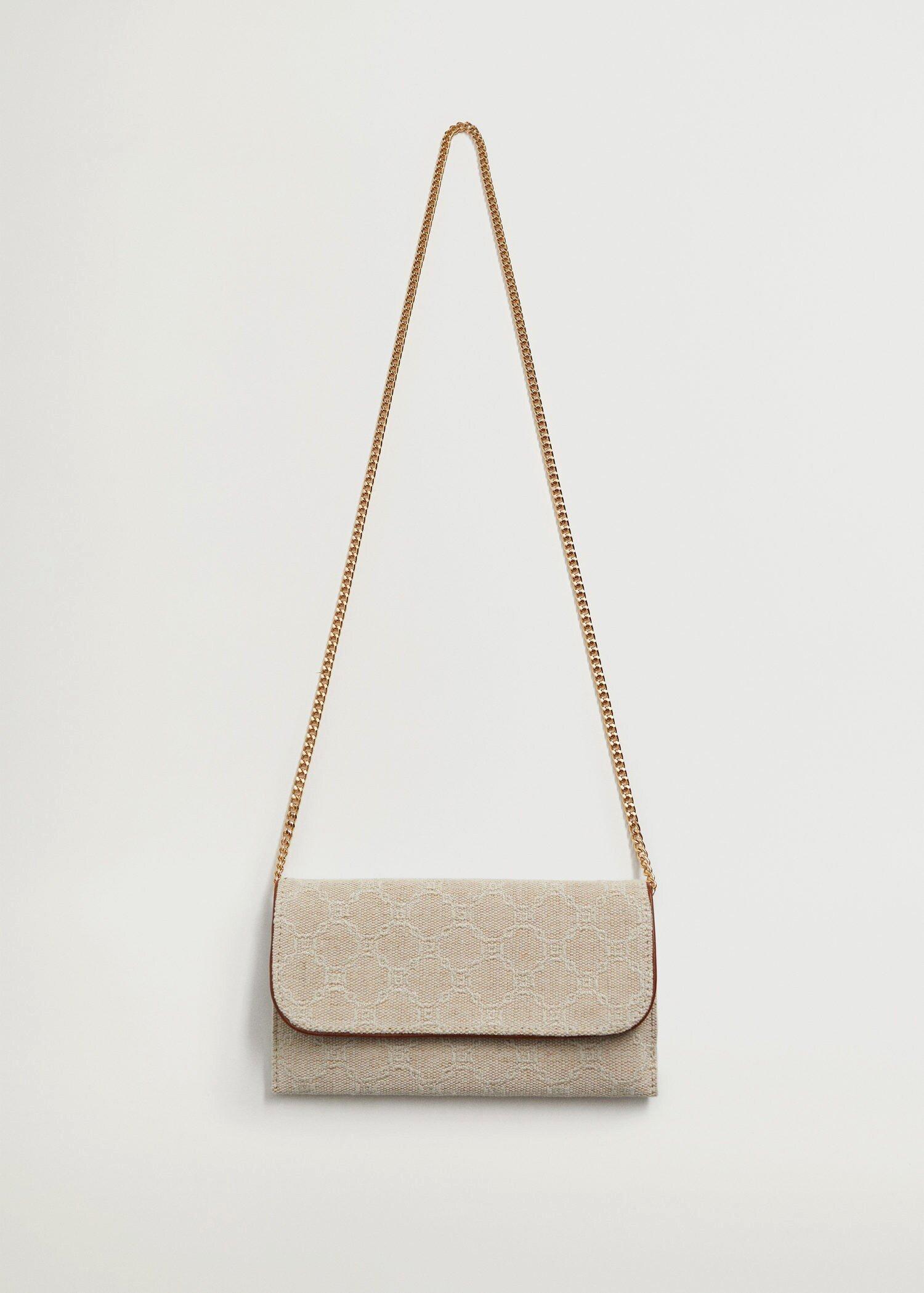 natural white Jute wallet with chain, Women, , large image number 4