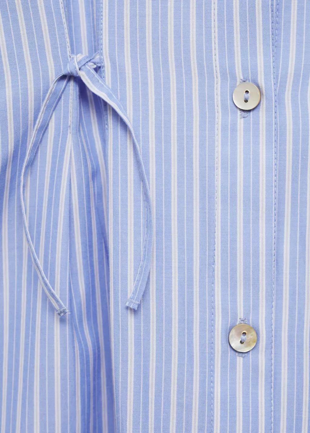 Blue Striped Shirt Dress, Kids Girl, , large image number 2