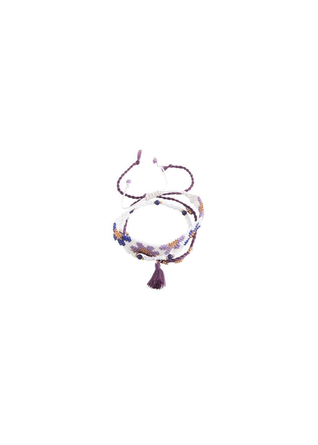 Mixed Bracelet Set Girls, Kids Girls, Light-Pastel Purple, large image number 2