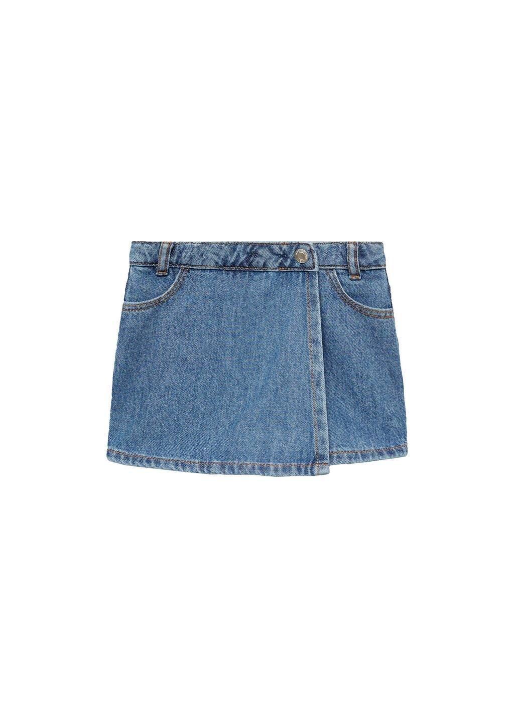 Blue Denim Skort, Baby Girl, , large image number 2