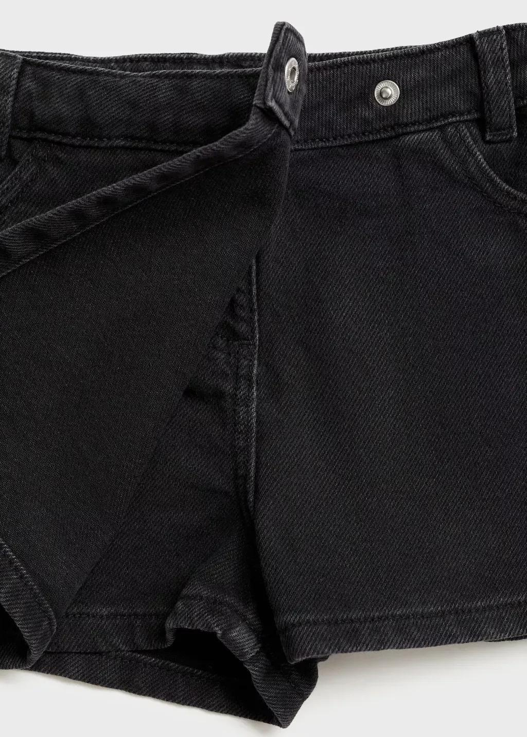 Grey Denim Skort, Baby Girl, , large image number 1