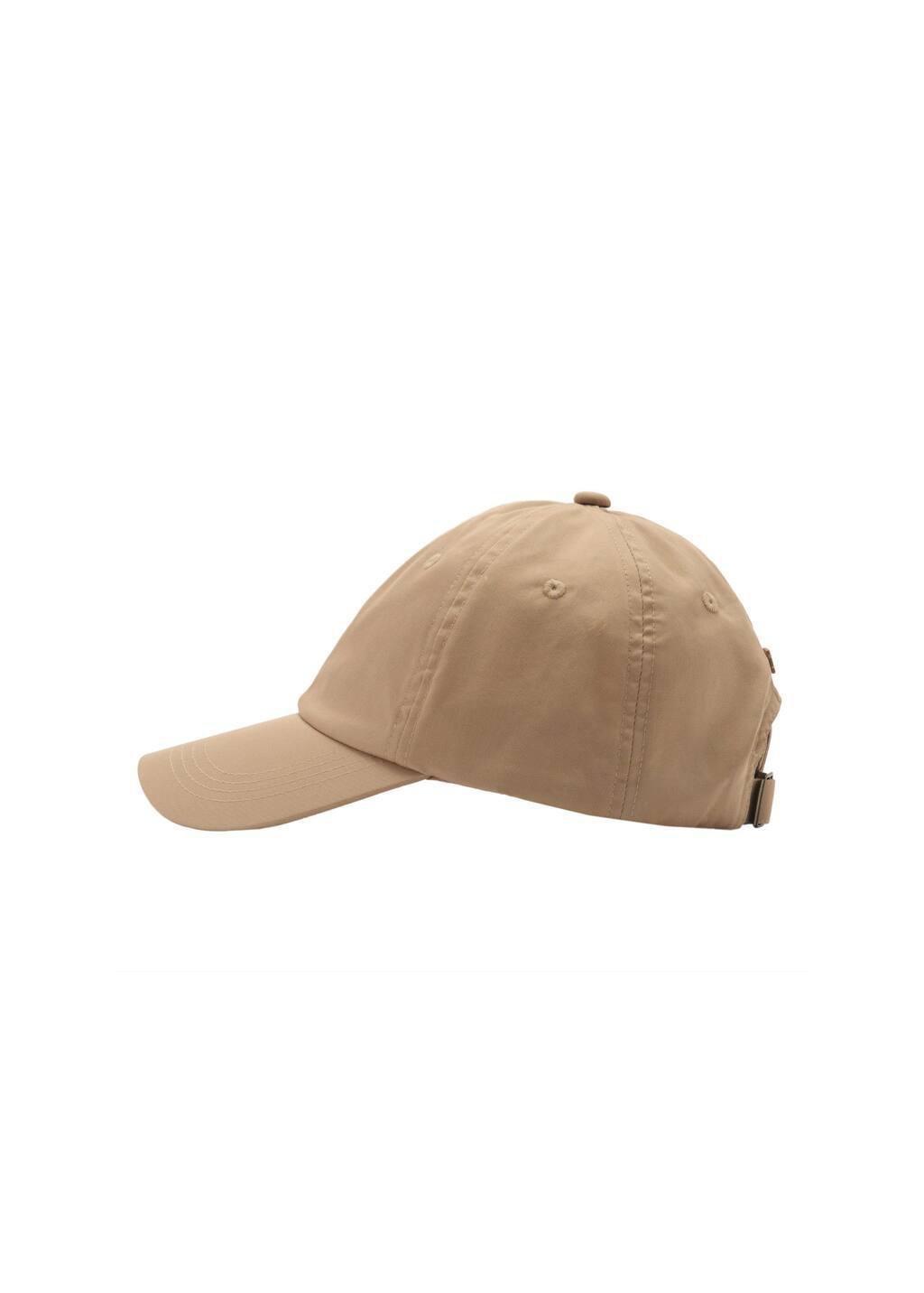 Beige Cotton Visor Cap, Light Beige, large image number 2