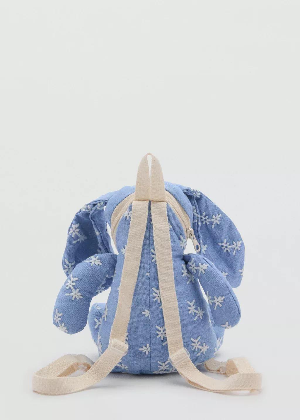 Blue Lt Pastel Bunny Backpack, Baby Girl, Light-Pastel Blue, large image number 1