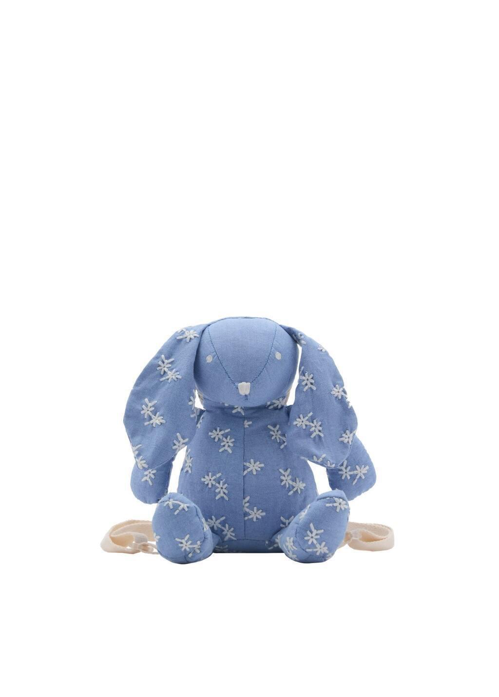 Blue Lt Pastel Bunny Backpack, Baby Girl, Light-Pastel Blue, large image number 2