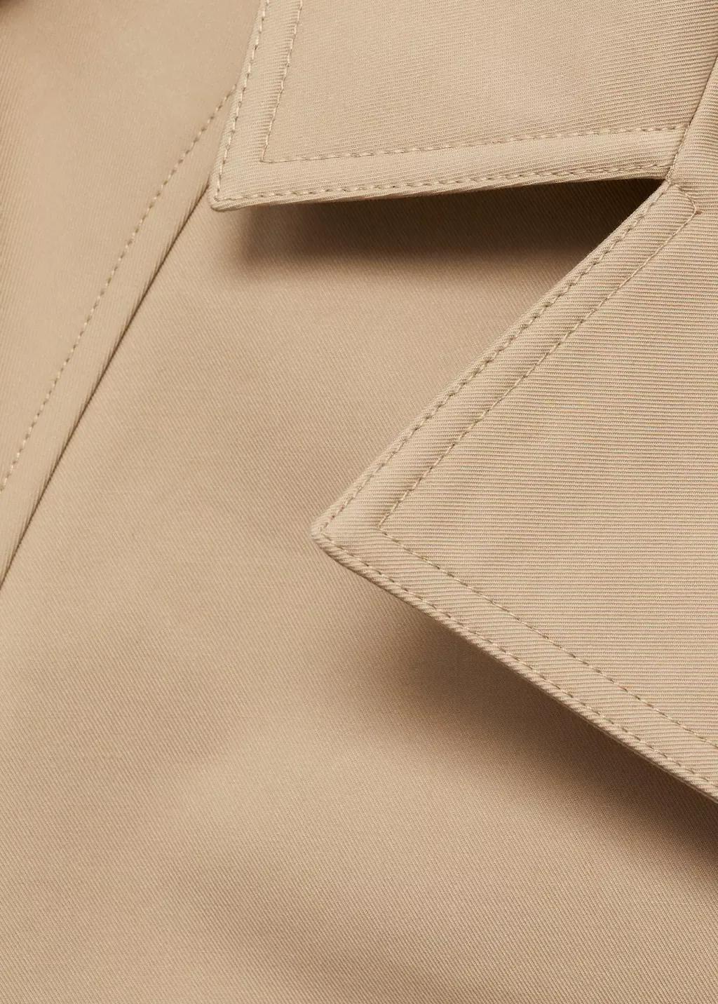 Brown Double-Breasted Jacket With Lapels, , large image number 3