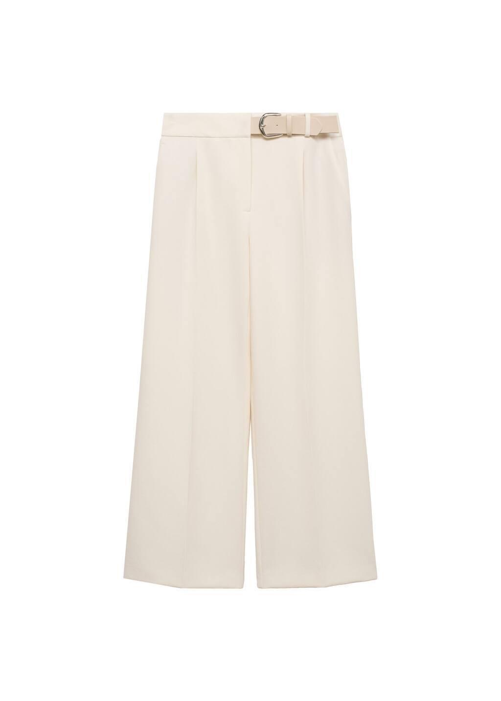 Beige Plain Formal Trousers, , large image number 3