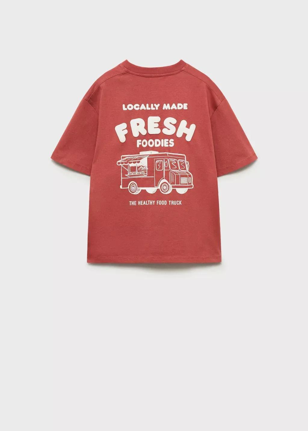 Red Embossed Printed T-Shirt, Kids Boy, , large image number 2