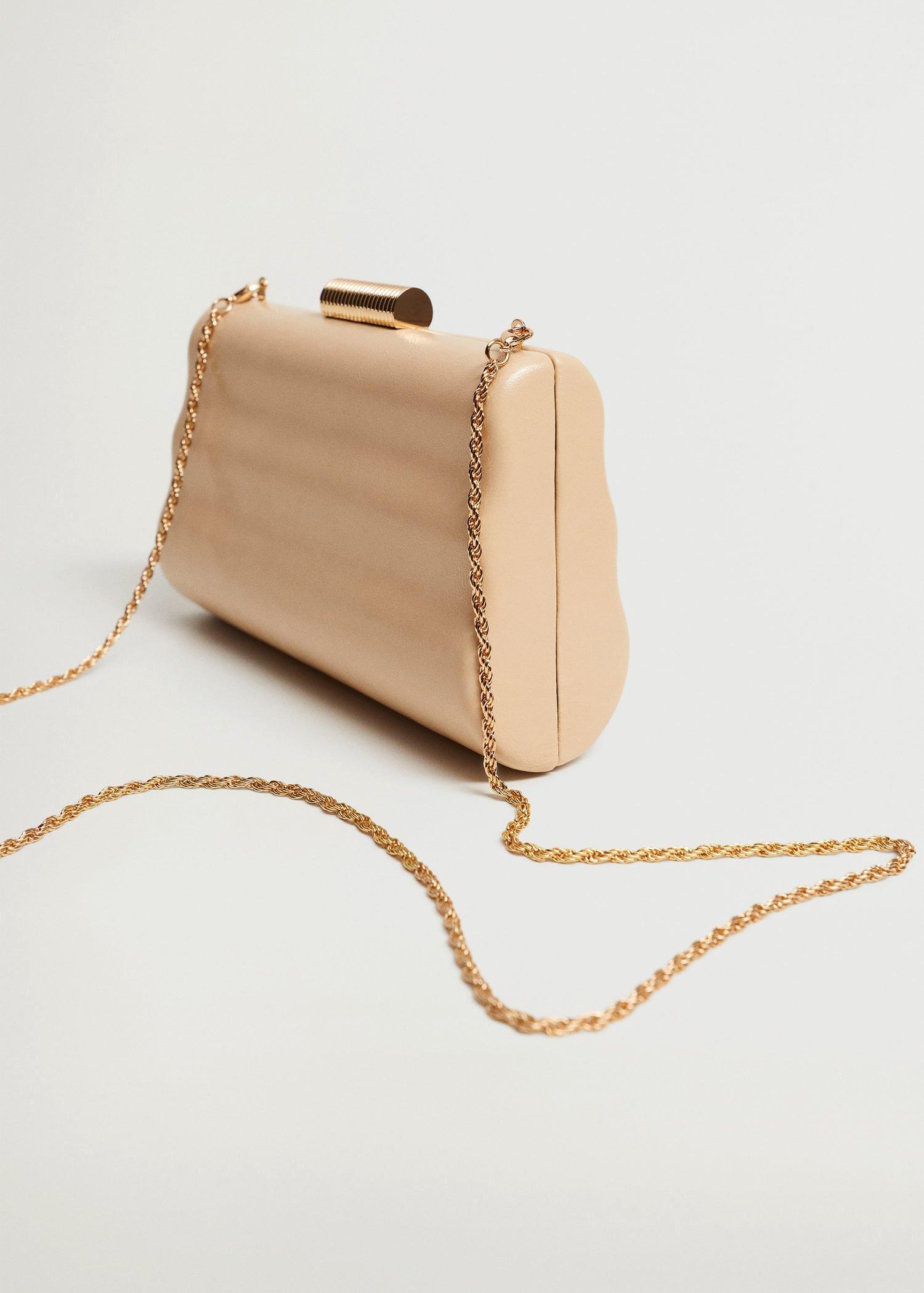 Light Pastel Pink Box Clutch With Chain, Women, , large image number 0