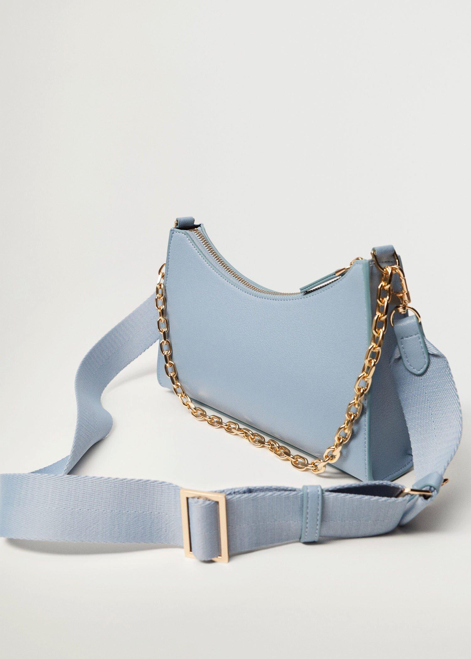 Medium Blue Crossbody Bag With Chain, Women, , large image number 0