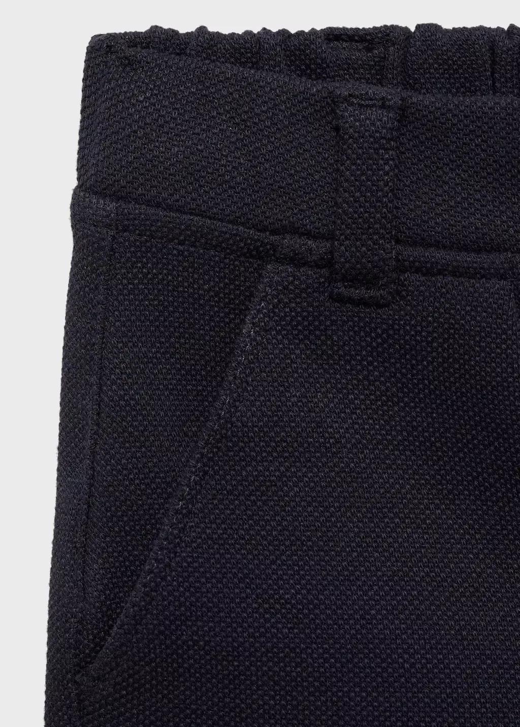 Navy Cotton Piquã© Bermuda Shorts, Baby Boy, , large image number 2