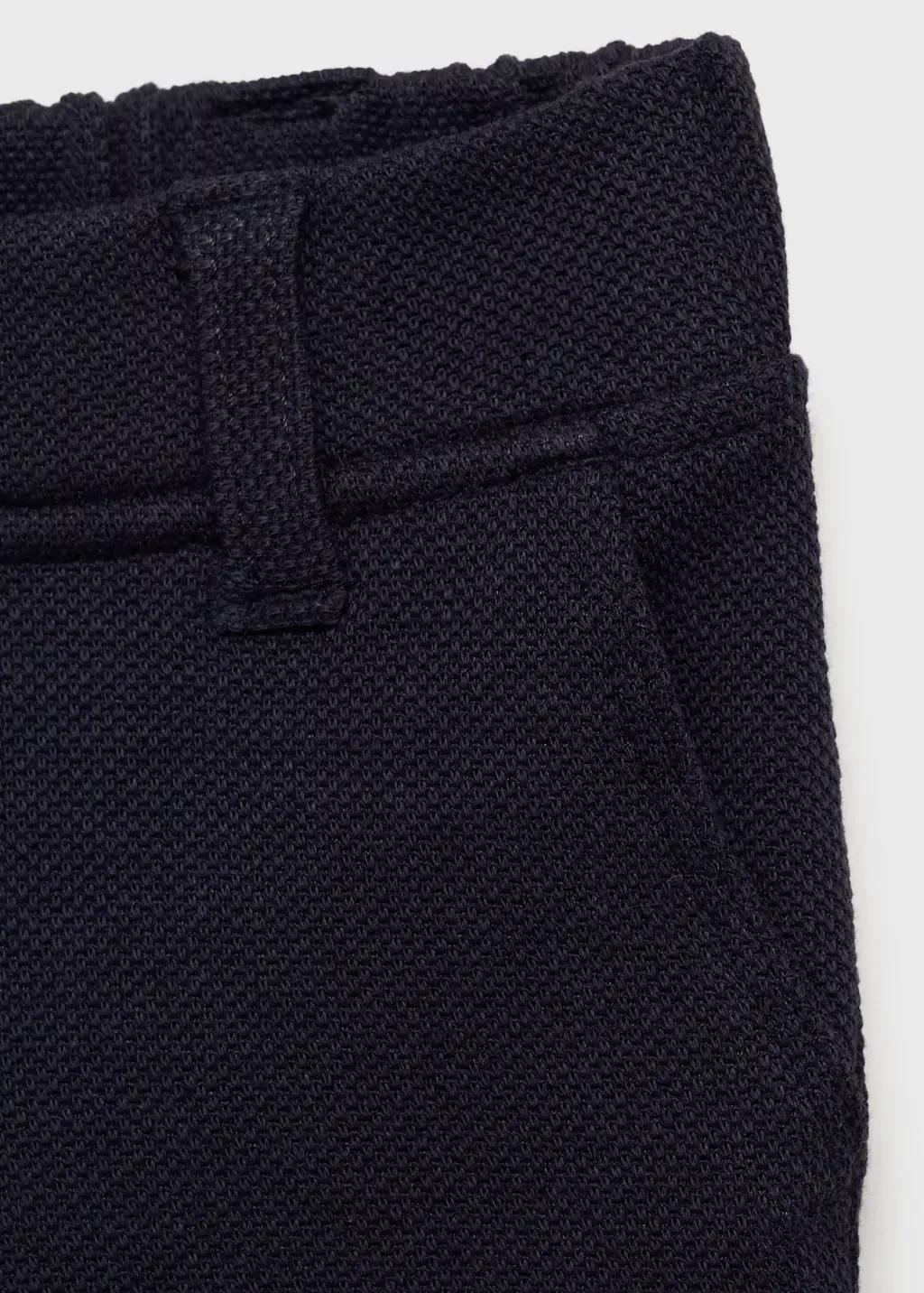 Navy Slim-fit Plain Trousers, Kids Boys, , large image number 2