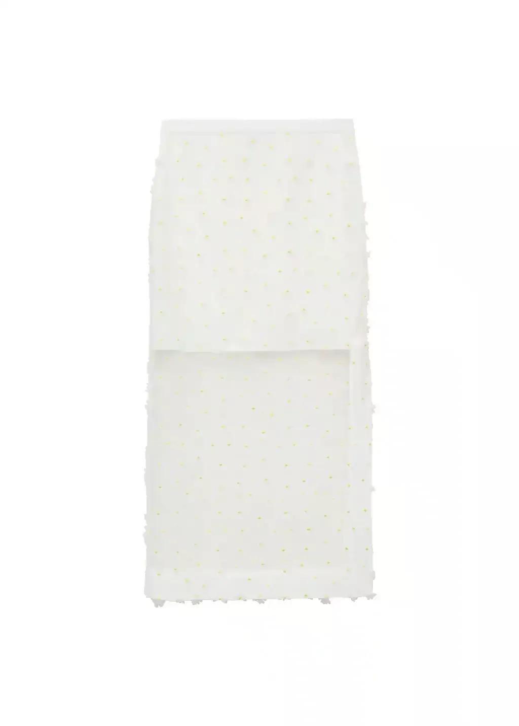 White Lace Details Maxi Skirt, , large image number 3