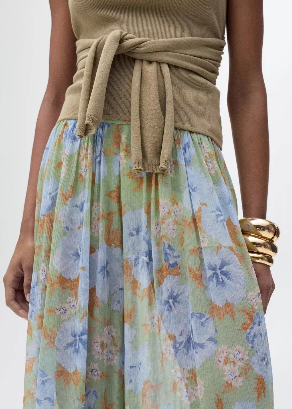 GREEN Printed Casual Ankle-Length Trousers, , large image number 1