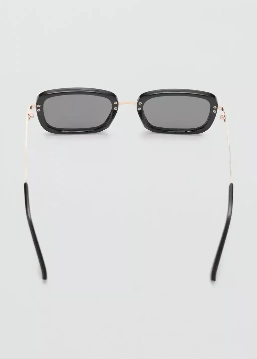 Black Combined Frame Sunglasses, Black, large image number 1